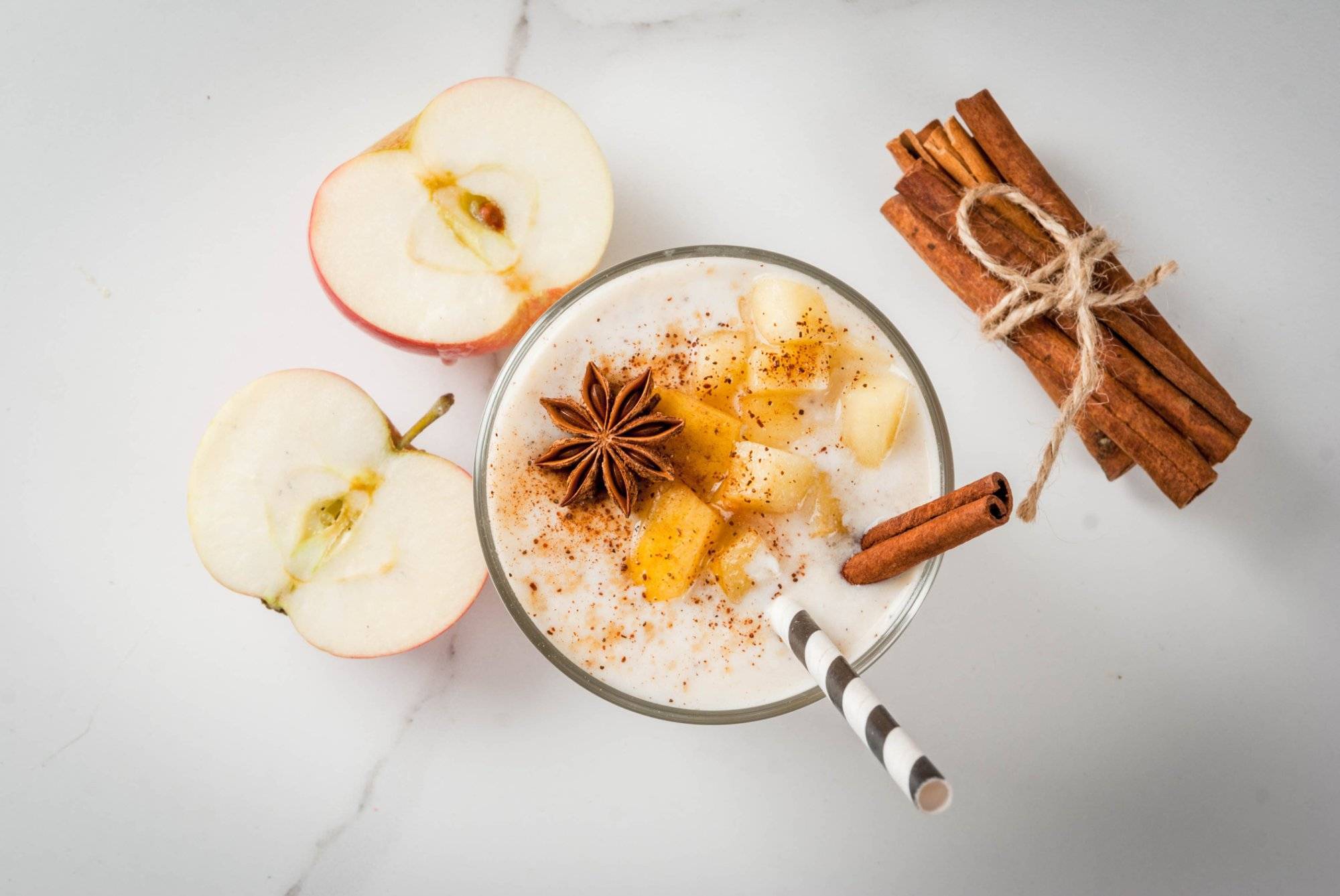 Apple pie smoothie Prep for Fall 2022 in Garland at Nutrition With A Twist