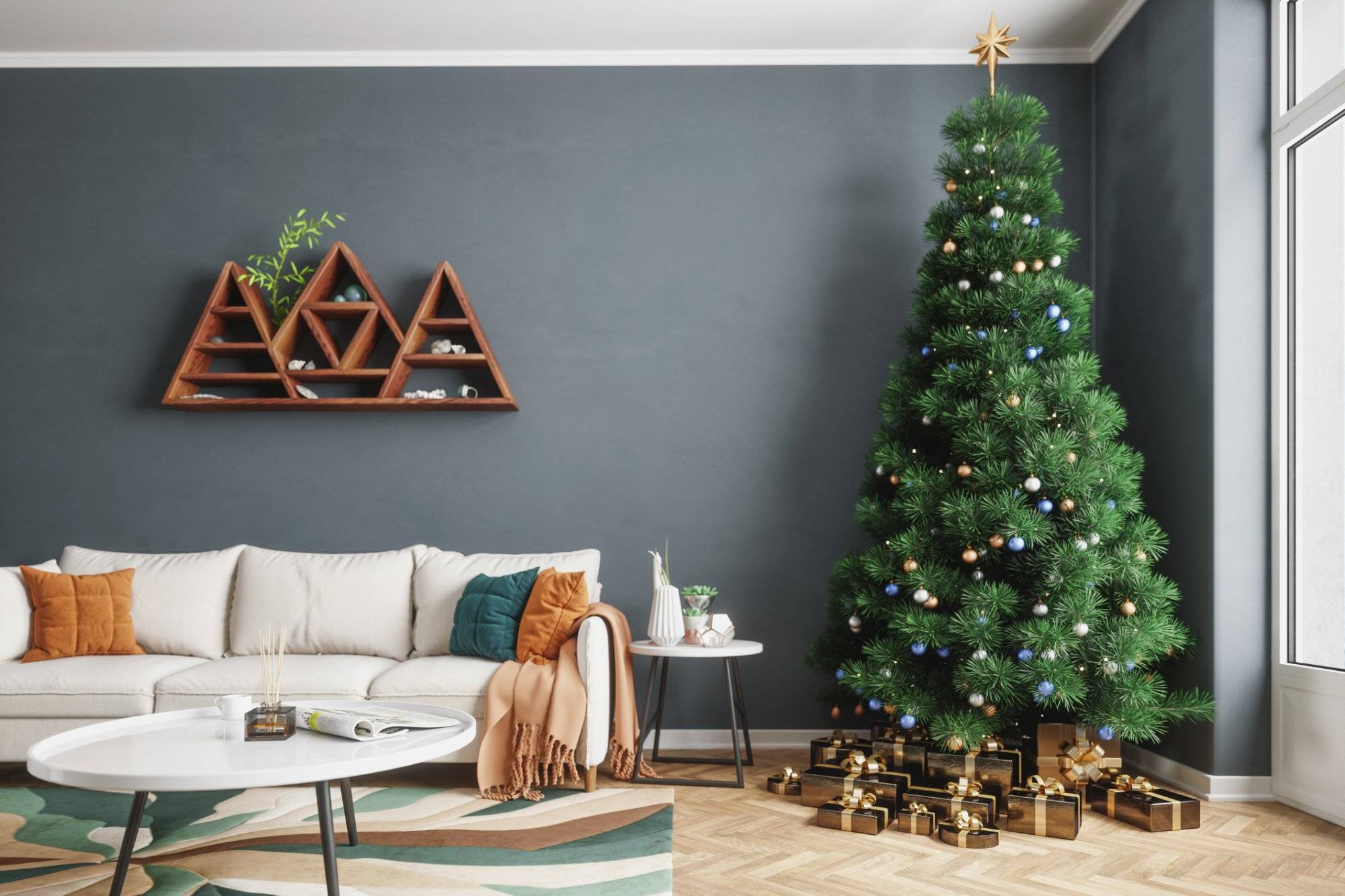 Living Room And Christmas Tree Jumpstart Your Holiday Shopping at Furniture Empire in Garland
