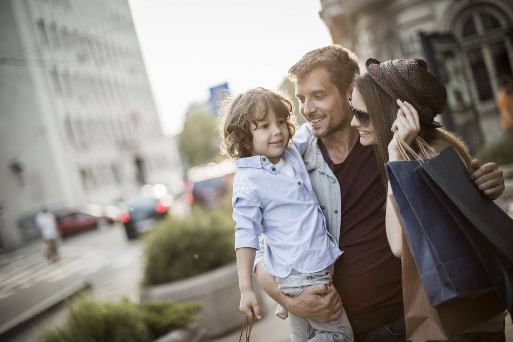 Happy young family Find the Best Fall Family Activities in Garland at Northstar Plaza